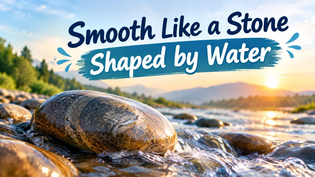 Smooth Like a Stone Shaped by Water