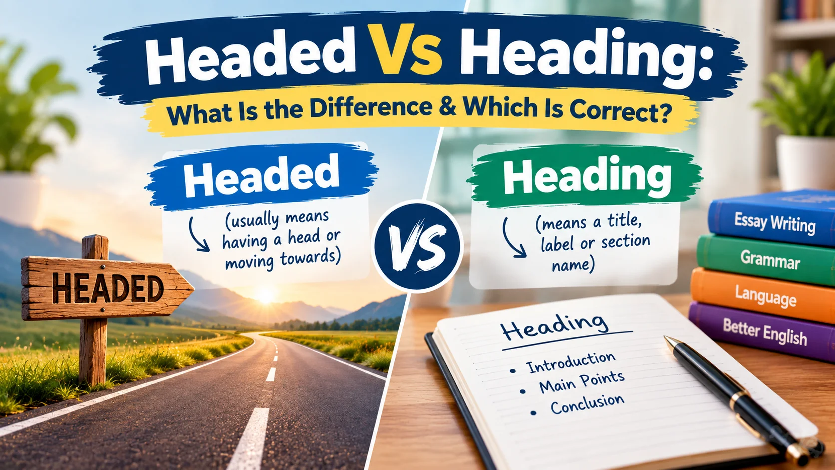Headed Vs Heading: What Is the Difference & Which Is Correct